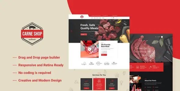 Carne – Meat Shop Elementor Template Kit